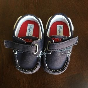 Ralph Lauren Canvas Crib Baby Shoe